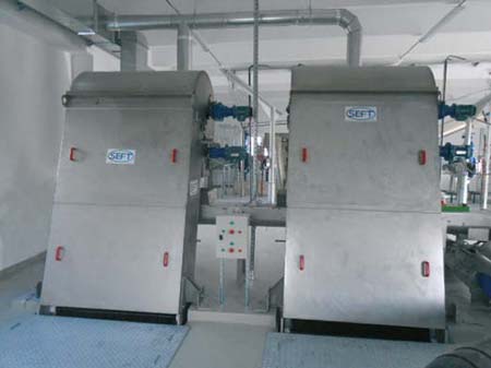 Hook Belt screen, Mechanical Treatment