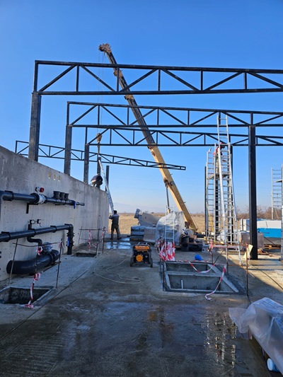 Constraction Kvarely wastewater treatment plant Portfolio Constraction wastewater treatment plant